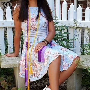 Floral Pastel Formal Dress